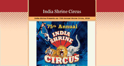 Desktop Screenshot of indiashrinecircus.org